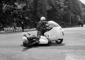 Images Dated 25th November 2015: Alwyn Ritter & Emil Horner (BMW) 1960 Sidecar