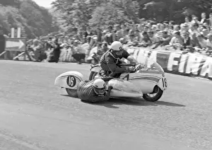 Alwyn Ritter and Lothar Bottcher (BMW) 1963 Sidecar TT