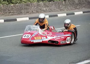 Images Dated 20th August 2020: Andreas Olt & Jan Johansson (Mistel Armstrong) 1982 Sidecar TT