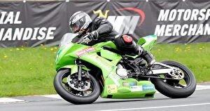 Images Dated 30th September 2021: Andrew Brady (Kawasaki) 2011 Supertwin Manx Grand Prix