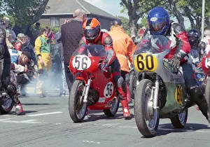 Aermacchi Prints: Andrew French (Aermacchi) and Malcolm Wheeler (Benelli) 2002 TT Parade Lap