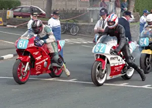 Andrew Kirk (Honda) & Neil Cudworth (Yamaha) 1996 Junior Manx Grand Prix