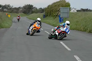 Andy Cowin Prints: Andy Cowin (Yamaha) and Brian Purdy (Honda) 2009 Jurby Road