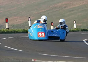 Images Dated 29th May 2018: Andy King & Alun Thomas (Ireson Honda) 2018 Sidecar TT