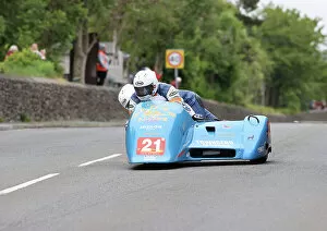 Images Dated 5th July 2023: Andy King Andrew Sigsworth Ireson Honda 2023 Sidecar TT