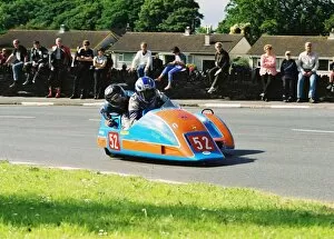 Images Dated 12th July 2017: Andy King & Helen Howard (Ireson Kawasaki) 2004 Sidecar TT