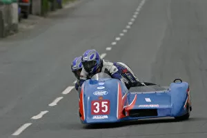 Andy King Gallery: Andy King & Helen Rathgay (Ireson Yamaha) 2003 Sidecar TT