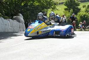 Images Dated 15th July 2009: Andy Laidlow & James Neave (LCR Suzuki) 2009 Sidecar TT