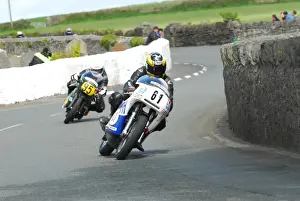 Andy Lee (Rob North Trident) and Edward Manley (Matchless) 2015 Pre TT Classic