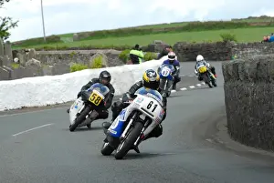 Andy Lee (Rob North Trident) and John Leigh-Pemberton (Norton) 2015 Pre TT Classic