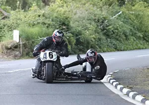 Images Dated 26th August 2022: Andy Nourish & Micheil Leeflang (Nourish Weslake) 2022 Pre TT Classic