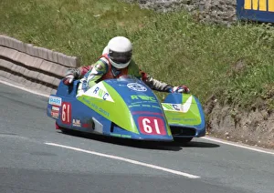 Images Dated 21st June 2020: Andy Percy & Aubrey Lee (Ireson Kawasaki) 1995 Sidecar TT