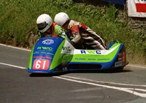 Images Dated 1st October 2018: Andy Percy & Lee Aubrey (Ireson Kawasaki) 1995 Sidecar TT