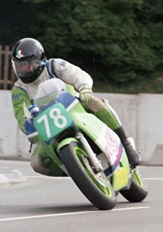 Images Dated 28th April 2020: Andy Thompson (Kawasaki) 1993 Lightweight Manx Grand Prix