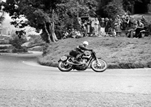 1950 Junior Manx Grand Prix Collection: Angus Herbert (AJS) 1950 Junior Manx Grand Prix