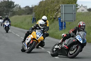 Anthony Redmond (Honda) and Lee Darbyshire (Yamaha) 2009 Jurby Road