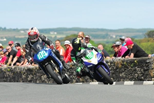 Andrew Dudgeon Collection: Anthony Redmond (Kawasaki) and Andrew Dudgeon (Suzuki) 2015 Southern 100