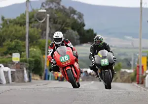 Anthony Redmond (Kawasaki) and Denzyl Weavill (Honda) 2022 Southern 100