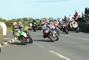 Images Dated 8th July 2015: Anthony Redmond (Suzuki) and Michael Russell (Honda) 2015 Southern 100