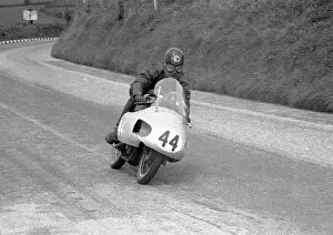 Images Dated 26th July 2016: Archie Begg (AJS) 1956 Junior TT