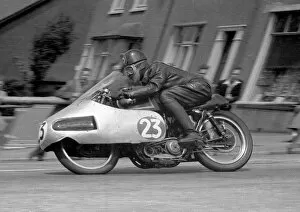 Images Dated 26th July 2016: Archie Begg (AJS) 1956 Senior TT