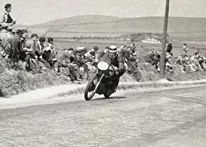 Images Dated 12th April 2020: Archie Fenn (Norton) 1951 Senior TT