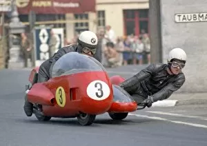 Images Dated 16th September 2013: Arsenius Butscher and Karl Lauterbach (BMW) 1970 500 Sidecar TT