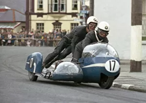 Images Dated 19th May 2020: Arsenius Butscher & Wolfgang Kalauch (BMW) 1965 Sidecar TT
