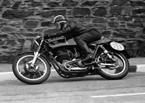 Images Dated 21st October 2018: Arthur Wheeler (AJS) 1955 Junior TT