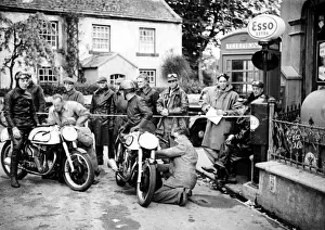 Artie Bell & Harold Daniell (Norton) 1950 Junior TT