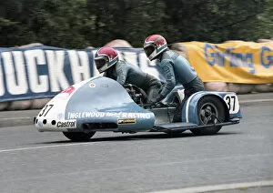 Images Dated 18th September 2020: Artie Oates & Edda Oates (Inglewood Kawasaki) 1979 Sidecar TT
