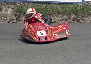 Images Dated 16th December 2019: Artie Oates & Edda Oates (Yamaha) 1986 Sidecar TT