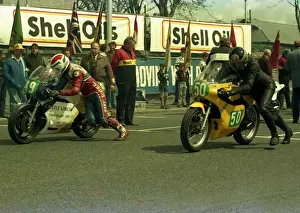Ashley Gardner (Waddon) and Ken Inwood (Yamaha) 1986 Junior TT