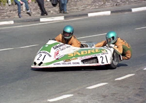 Images Dated 26th February 2021: Barry Brindley & Chris Jones (Sabre) 1984 Sidecar TT