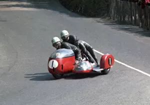 Images Dated 29th August 2020: Barry Dungworth & Nigel Caddow (BMW) 1967 Sidecar TT