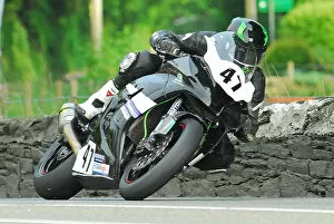 Images Dated 30th May 2018: Barry Furber (Kawasaki) 2018 Superbike TT