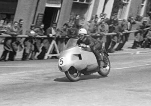 Images Dated 31st December 2021: Barry Hodgkinson (Norton) 1956 Senior TT
