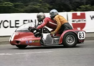 Barry Sloper Gallery: Barry Sloper & Norman Fear (Kawasaki) 1979 Sidecar TT