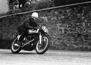 Images Dated 12th December 2015: Basil King (Norton) 1957 Junior TT
