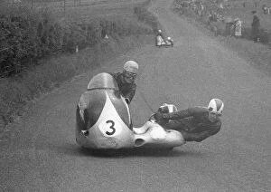 Images Dated 20th December 2021: Bill Beevers & Jeff Mundy (Norton) 1956 Sidecar Ulster Grand Prix