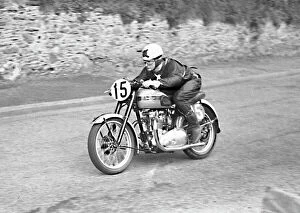 1952 Senior Clubman Tt Collection: Bernard Hargreaves (Triumph) 1952 Senior Clubman TT