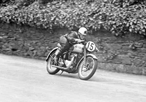 Images Dated 7th June 2021: Bernard Hargreaves (Triumph) 1952 Senior Clubmans TT