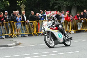 Images Dated 26th August 2013: Billy Bamber (Honda) 2013 Classic TT Lap of Honour
