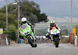 Billy Cummins (Kawasaki) and Paul Magnay (Kawasaki) 2022 Southern 100