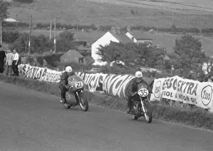 BIlly McCosh (Matchless) and Tommy Holmes 1959 Senior Ulster Grand Prix