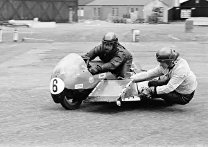 Billy Quayle & Keith Christian (BSA) 1975 Jurby Airfield