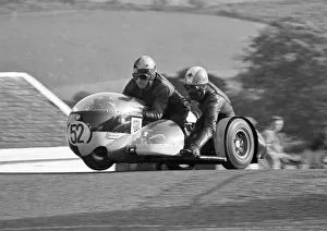 Bob Cass Gallery: Bob Cass & Dave Jose (H & C Triumph) 1969 750 Sidecar TT