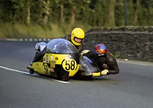Images Dated 15th November 2019: Bob Cass & Norman Panter (Triumph) 1971 750 Sidecar TT