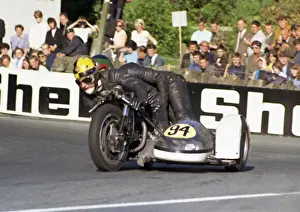 Bob Cass & W Taylor (H & W Triumph) 1968 Sidecar TT