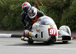 Images Dated 29th August 2022: Bob Dawson & Matthew Sims (Spicers BMW) 2022 Pre TT Classic